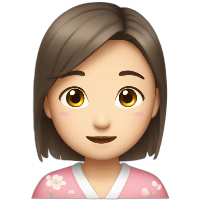  Japanes girl have Face with Tears of Joy emoji