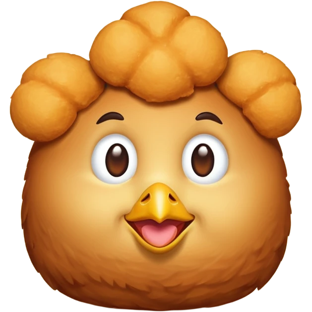 Make an emoji of a chicken nugget emoji