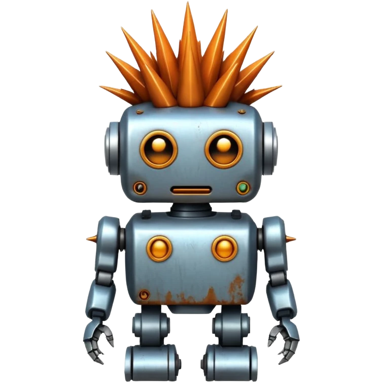punk robot emoji