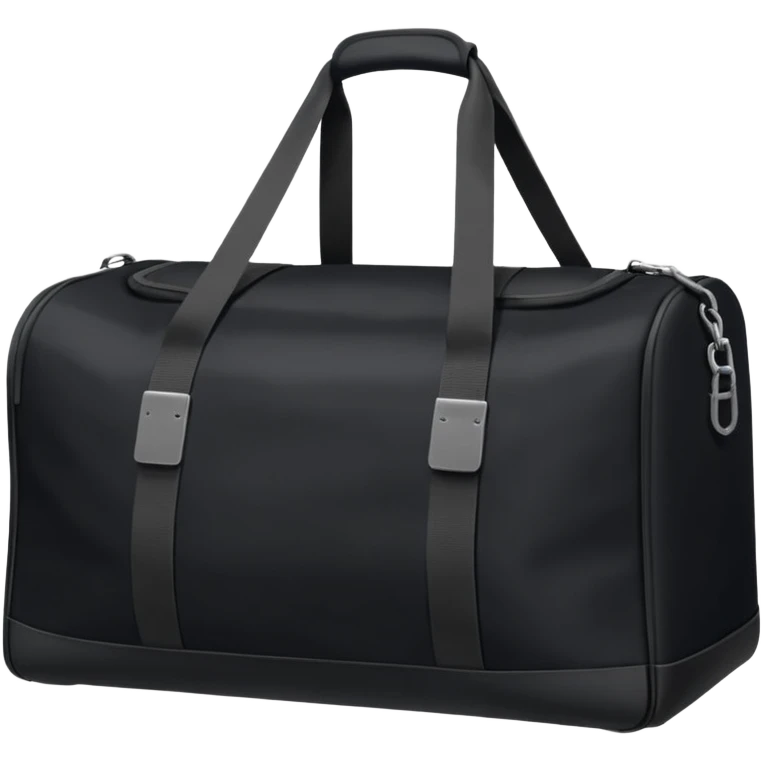 sac de sport noir sans motif emoji