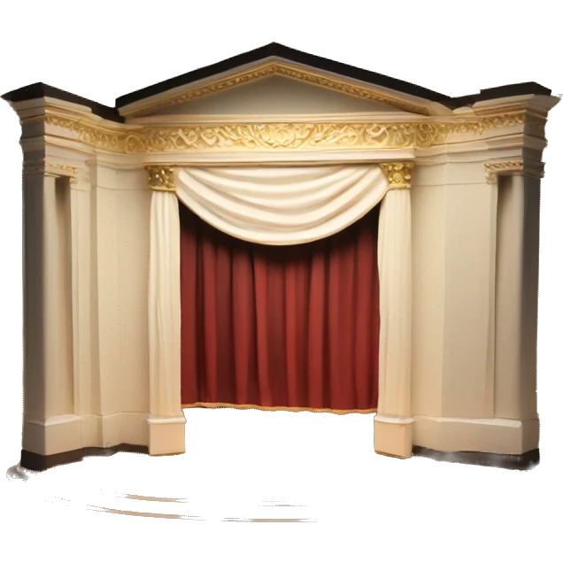 scenography scenic maquette model theatre set with lights emoji