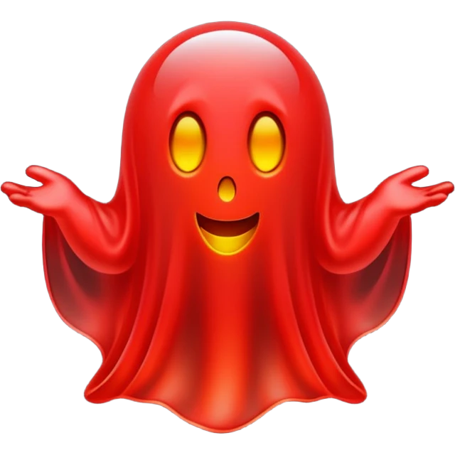 Red ghost emoji