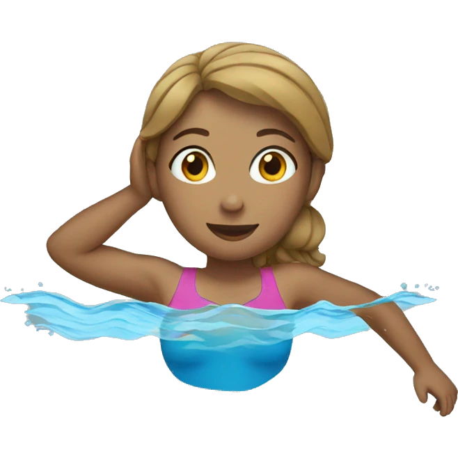 woman swimming emoji