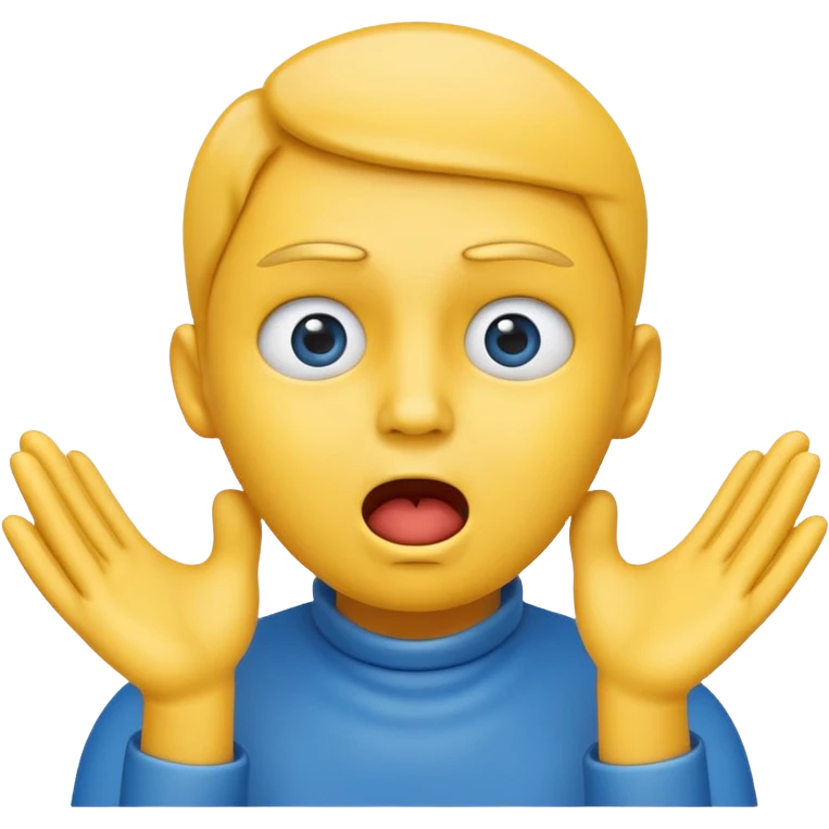 yellow face emoji with hands at its throat, eyes wide, face turning blue, choking itself emoji