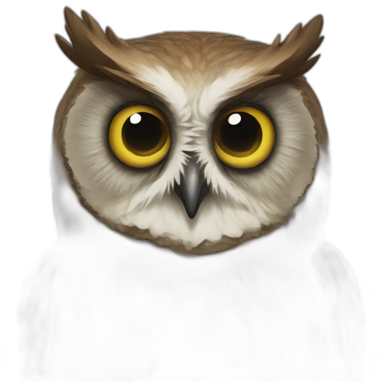 dead owl with x eyes emoji