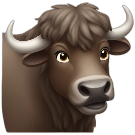 buffalo waving goodbye emoji