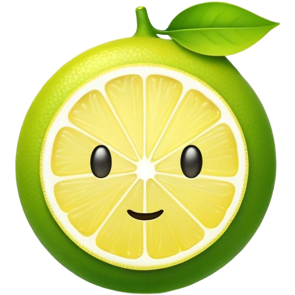Green chill with lemon  emoji
