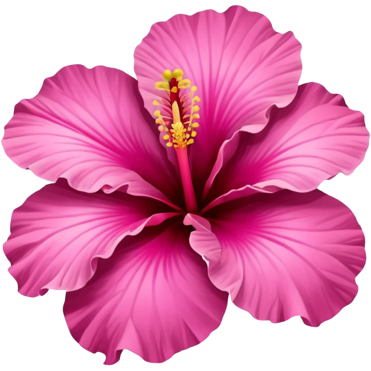 pink hibiscus emoji