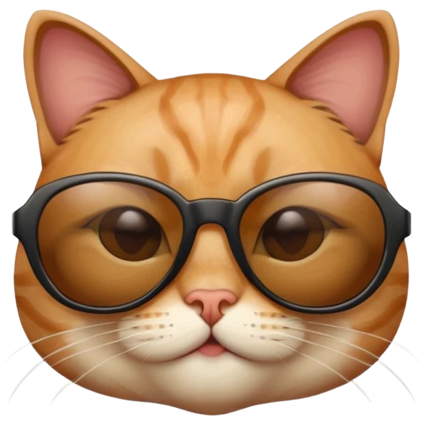 Cat wearing sunglasses emoji