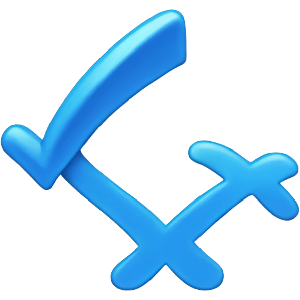 blue checkmark emoji