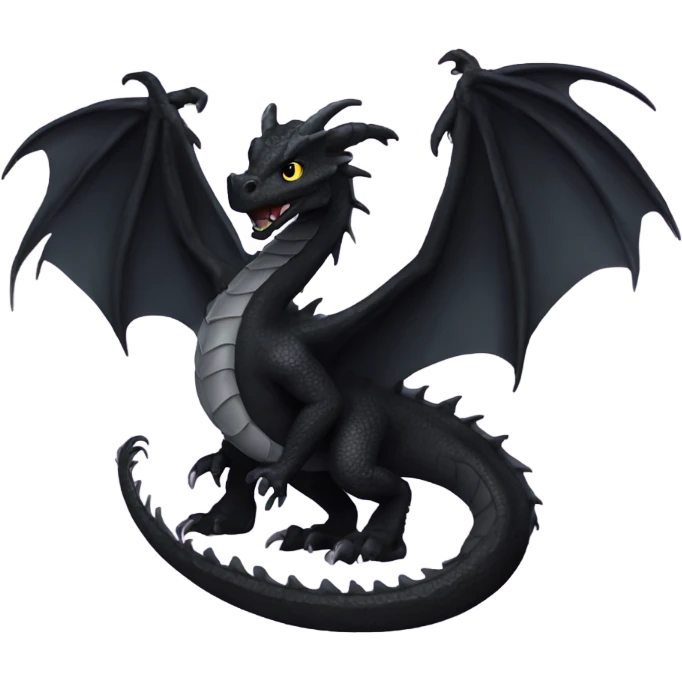 Black dragon emoji