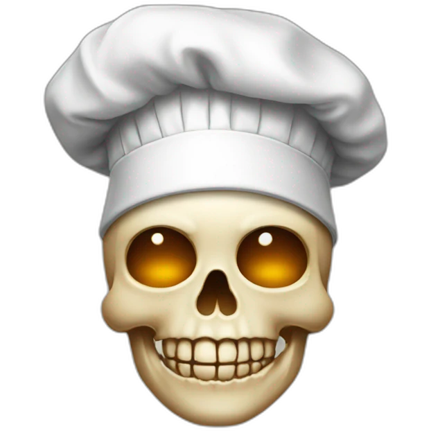 Skull Chef Kiss emoji
