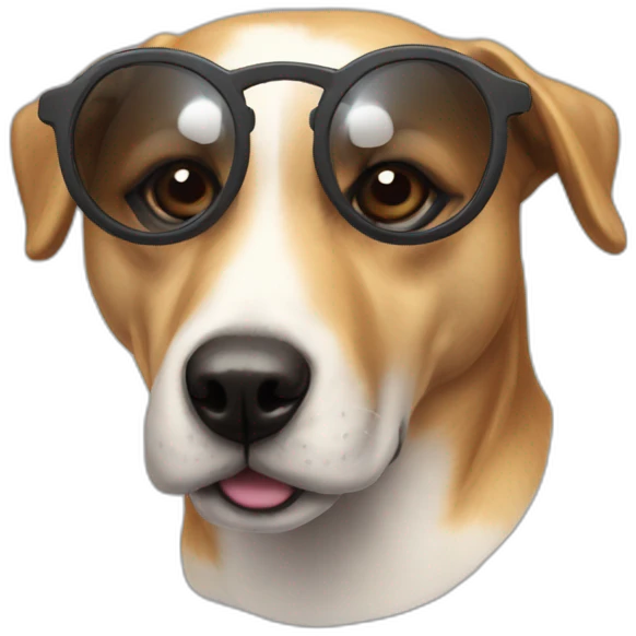 Chien avec lunette de soleil emoji