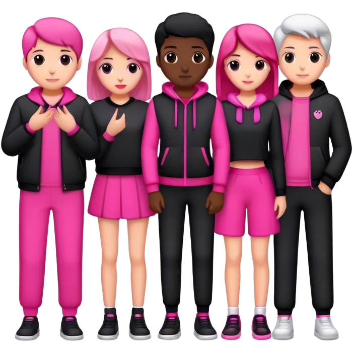 Black pink emoji