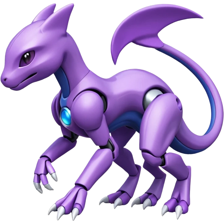 Genesect-Mewtwo-Fakémon-hybrid-creature (full body)  emoji