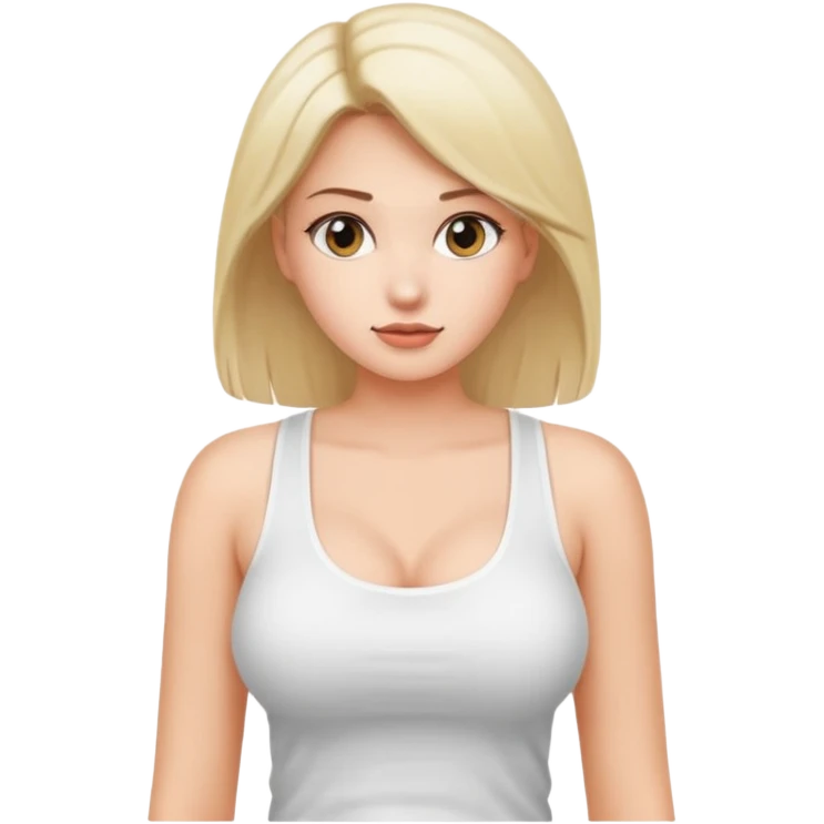 naked girl. big boobs emoji