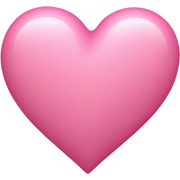 Aesthetic pink heart emoji