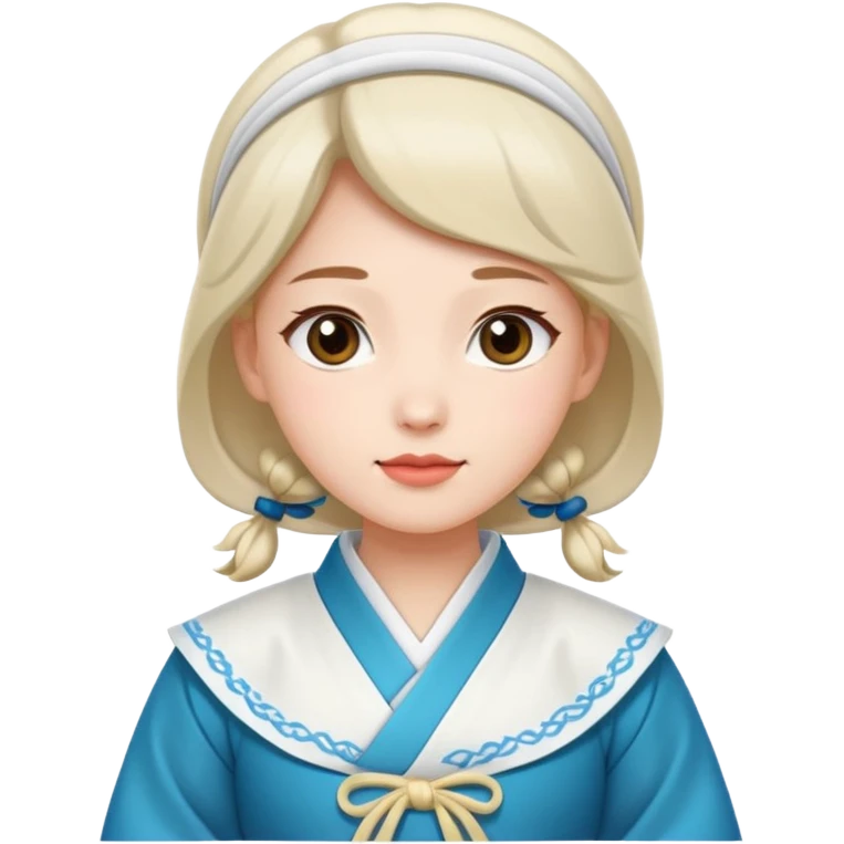woman in white hanbok emoji