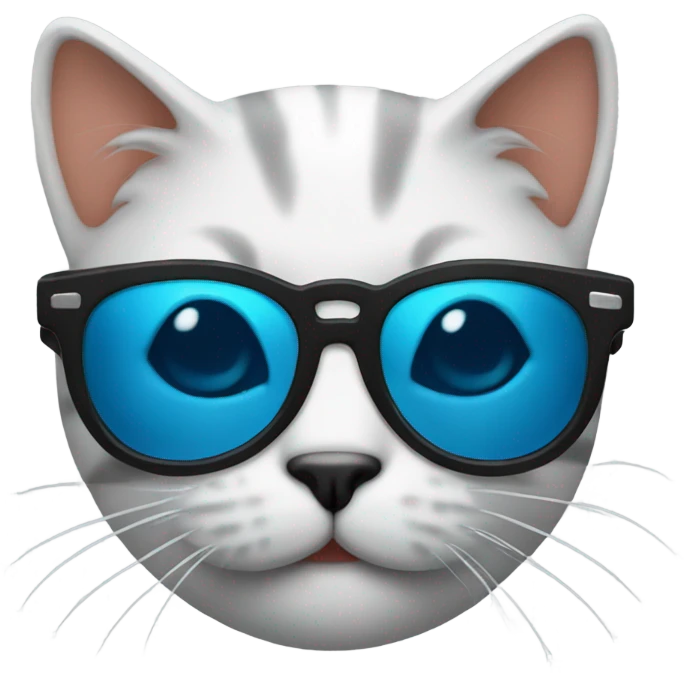 Cat emoji with sunglasses emoji