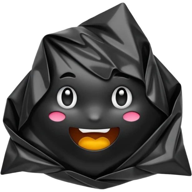 Black pollythene emoji