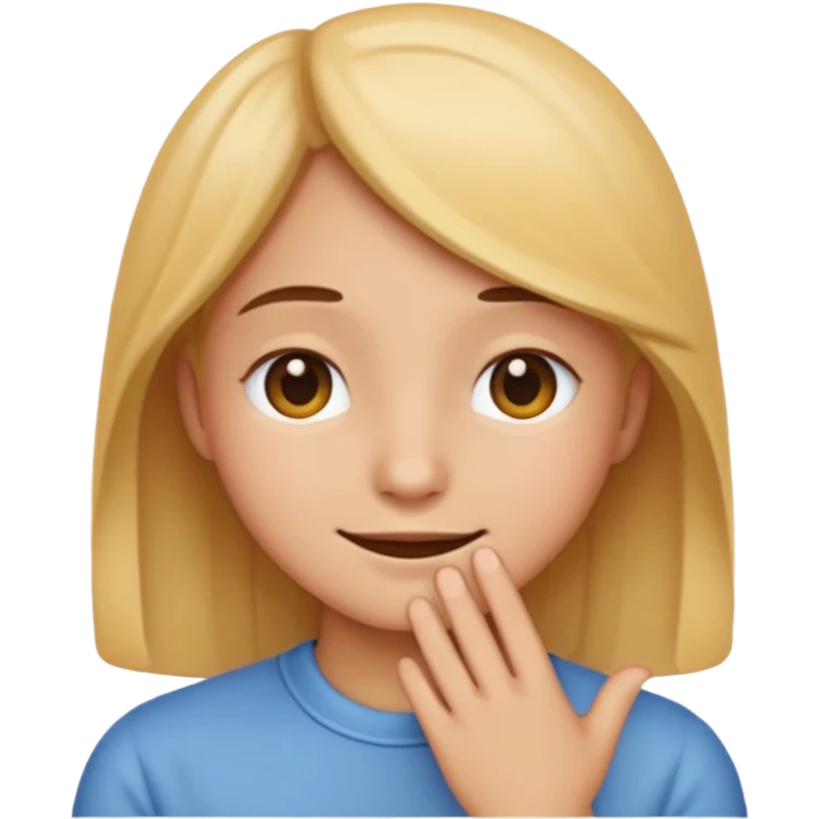 Emoji shy and thanful and happy  emoji