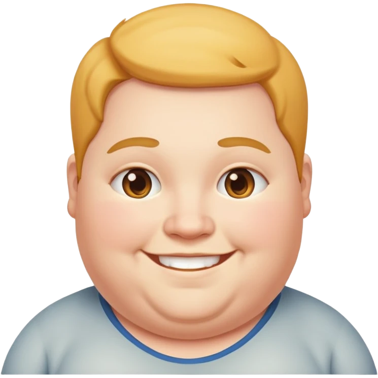 Very fat person emoji