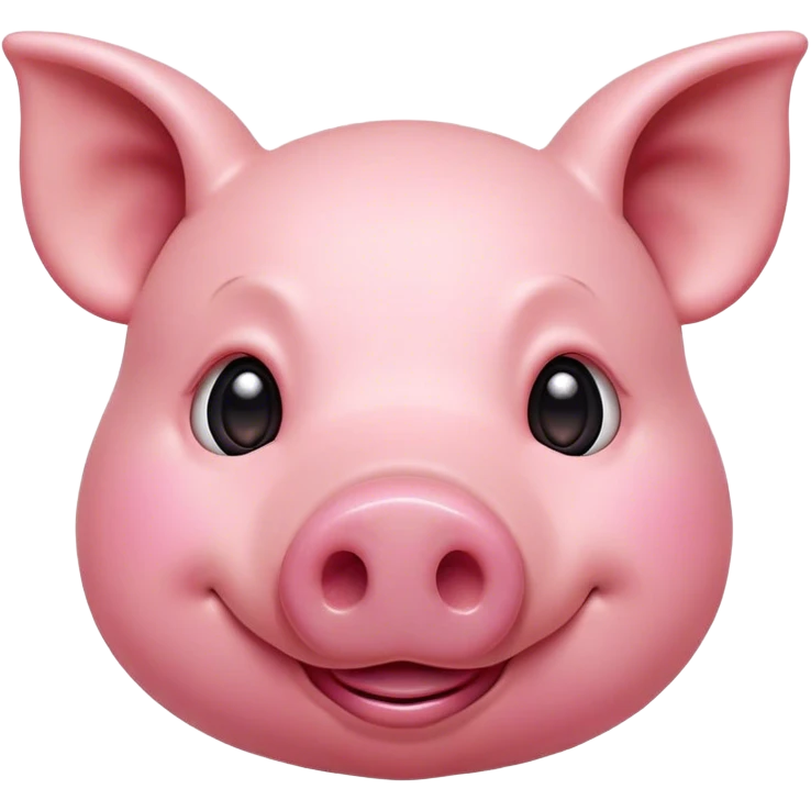 Cinematic Comical Pig Portrait Emoji, Head tilted dramatically with an exaggeratedly amused expression, featuring a striking rosy-pink hide with a playful snout and wide, expressive eyes filled with playful disbelief, Simplified yet hilariously expressive features, highly detailed, glowing with a slightly sassy glow, high shine, dramatic yet playful, stylized with an air of cheeky mischief, bright and endearing, soft glowing outline, capturing the essence of a spirited and over-the-top pig, so meme-worthy it feels like it could oink its way into internet fame instantly! emoji
