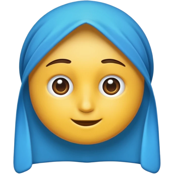 Beyaz tick dışı mavi emoji