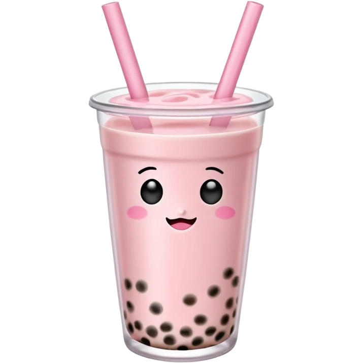 Pastel Pink Boba Tea emoji