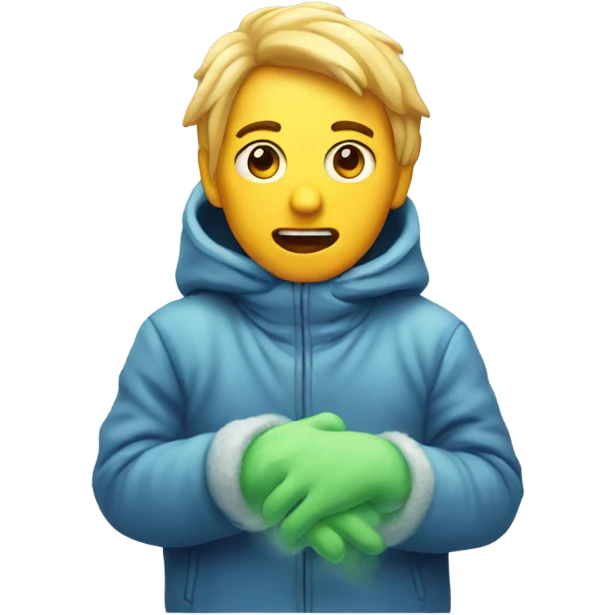 Person freezing emoji