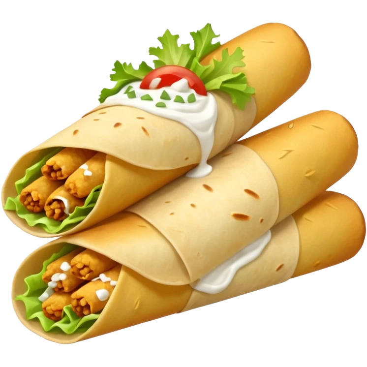 Mexican flautas emoji