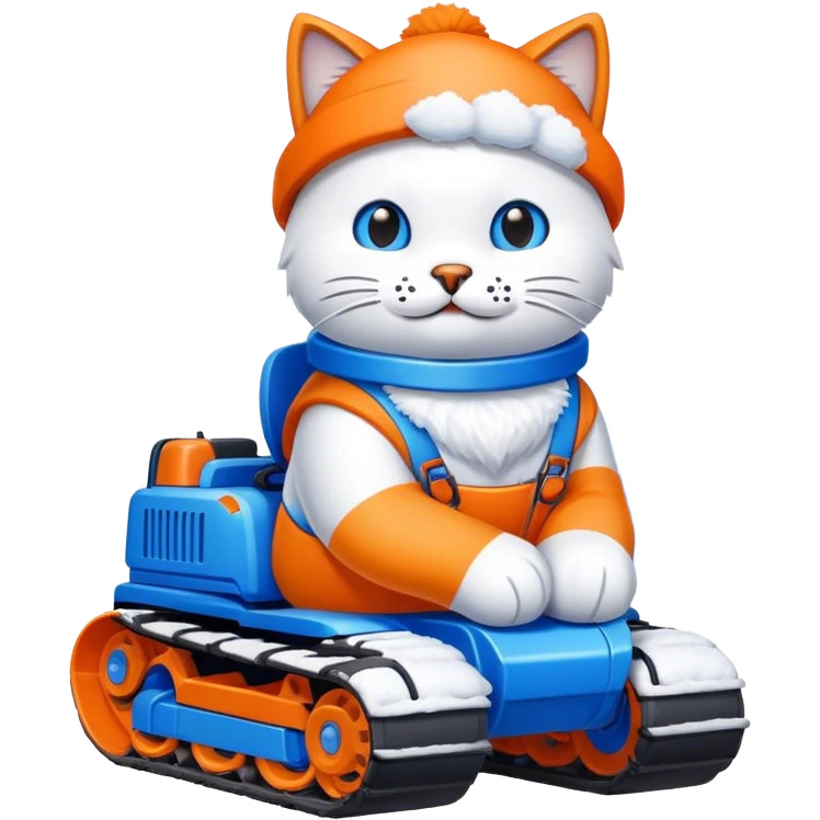 Mountain grooming snowcat  emoji