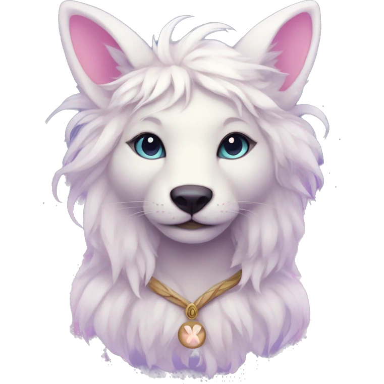 Kawaii bright fantasy ethereal anthro fursona animal emoji