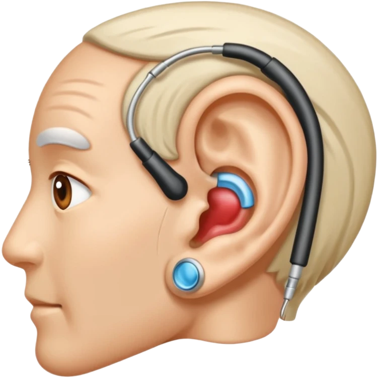 Ear with hearing aid emoji
