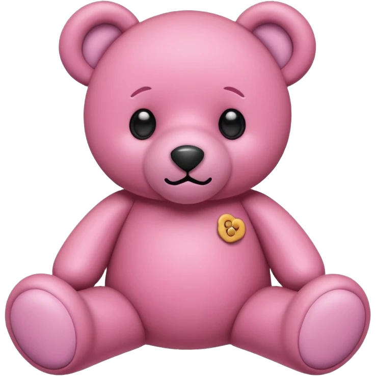 Pink bear emoji