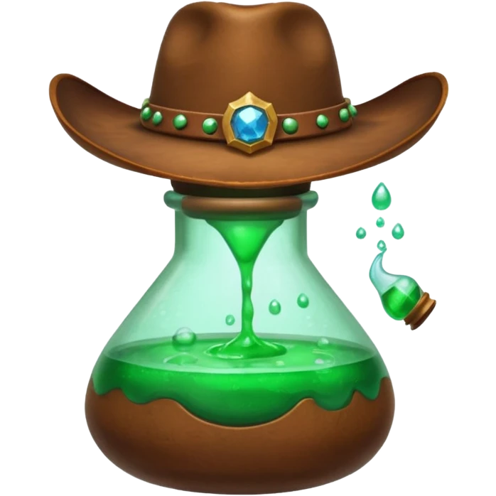 potion with a cowboy hat on  emoji