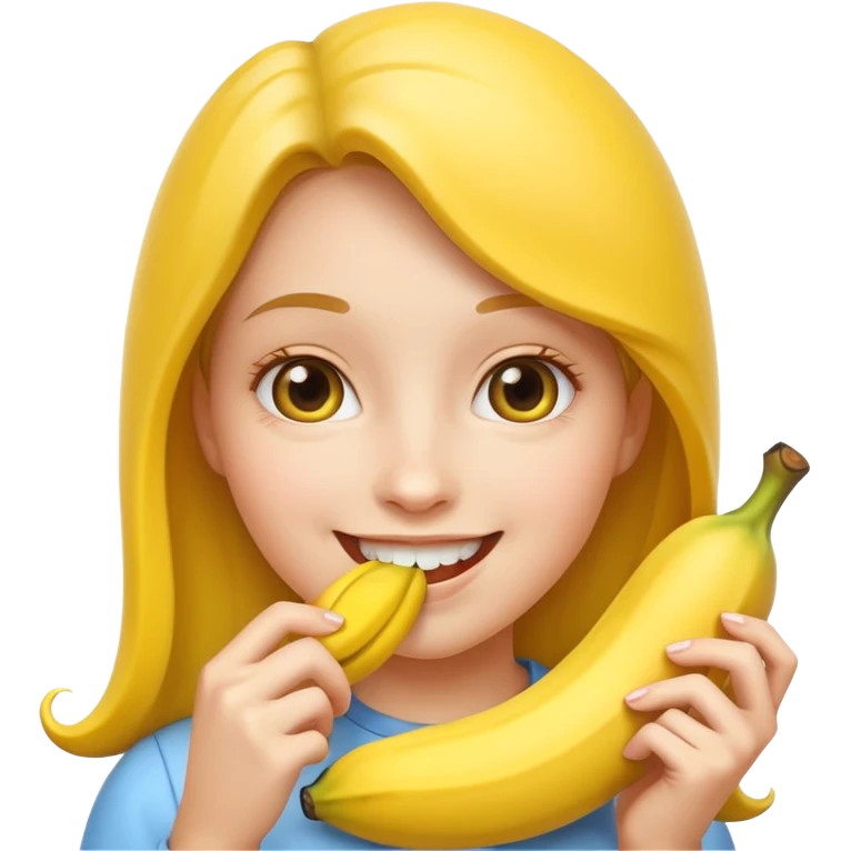 a girl sucking an banana emoji emoji