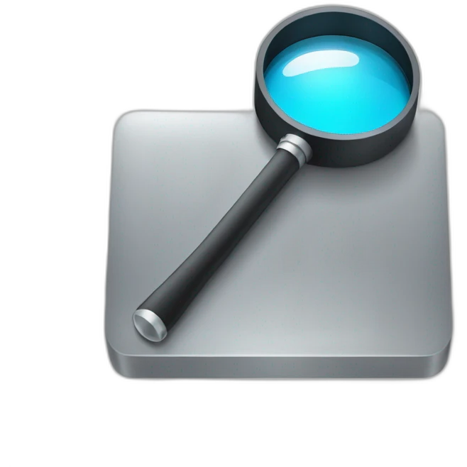 magnifier on macbook emoji