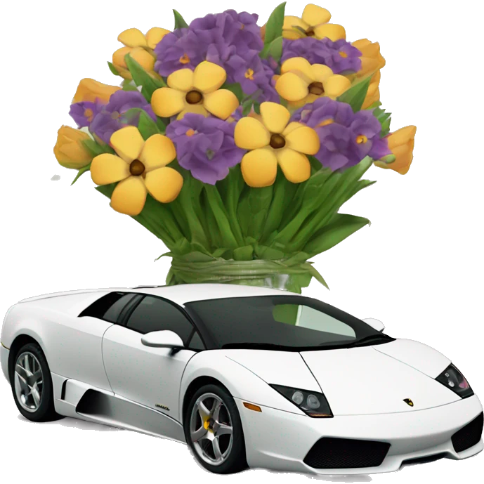 Murcielago con flores emoji