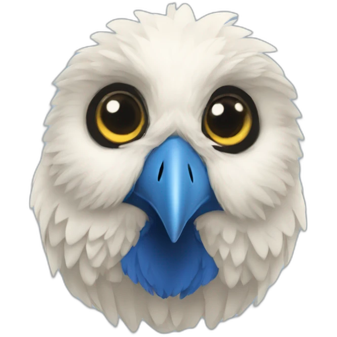 Oiseau bleu emoji