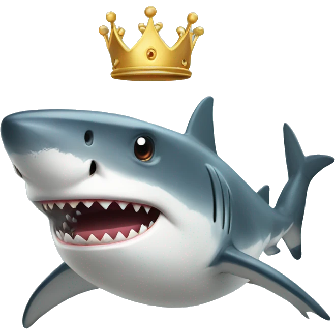 shark with crown emoji