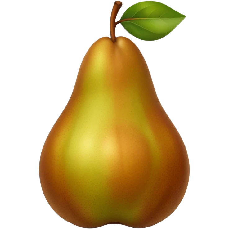 pear brown emoji
