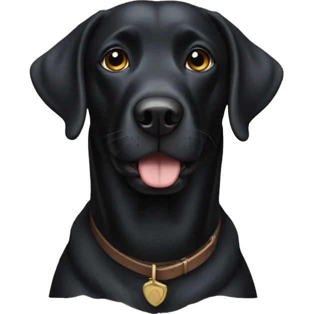 Black lab emoji