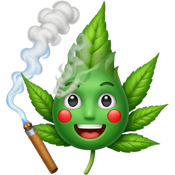 Talking weed joint  emoji