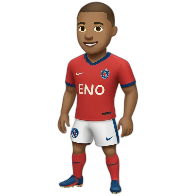 Mbappe-play-football emoji