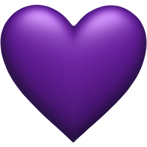 Dark purple heart emoji