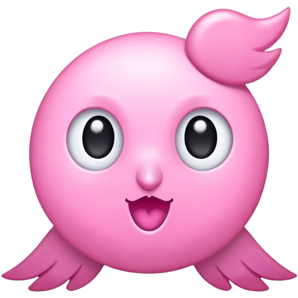 The word "RETWEET" in a cute pink font emoji