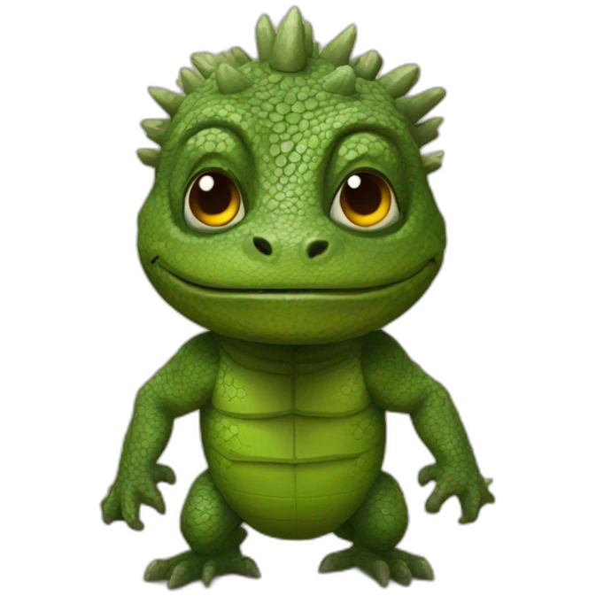 Ancient Rus against the lizard emoji
