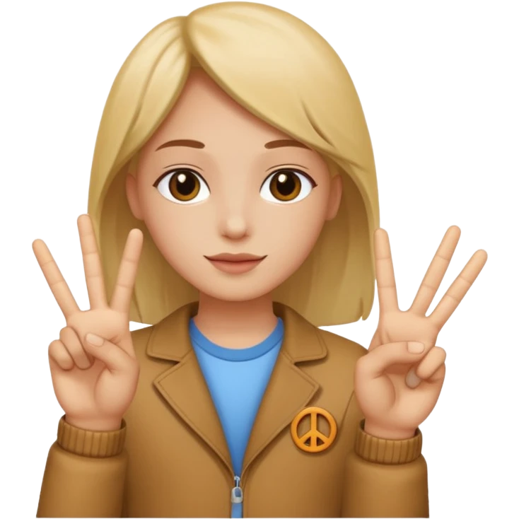 😛 this with a peace sign emoji