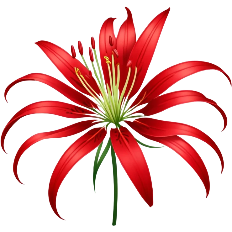 a beautiful spider lily Japanese  emoji